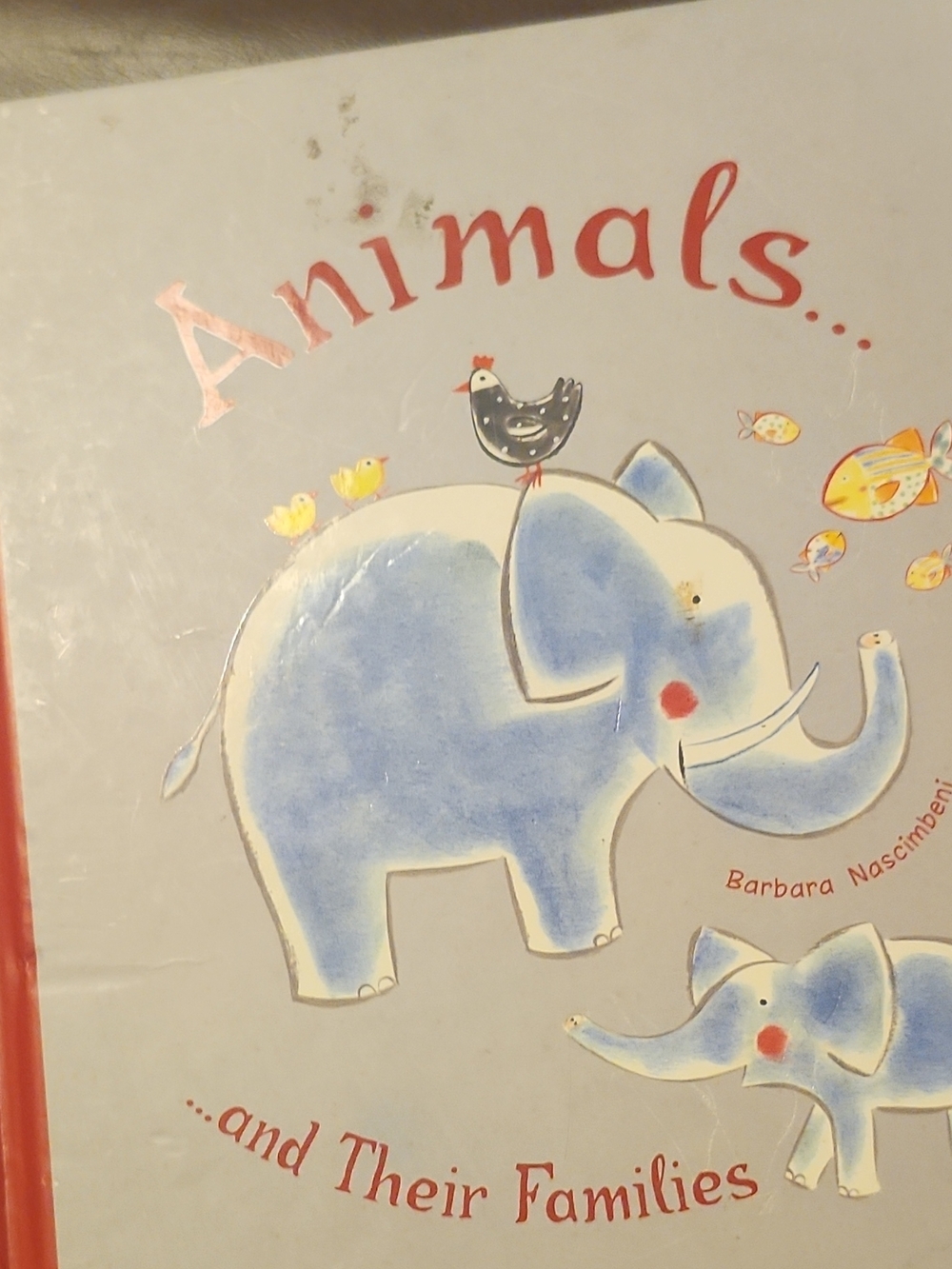 Children's Animal Illustration Hardcover - Blue Elephant